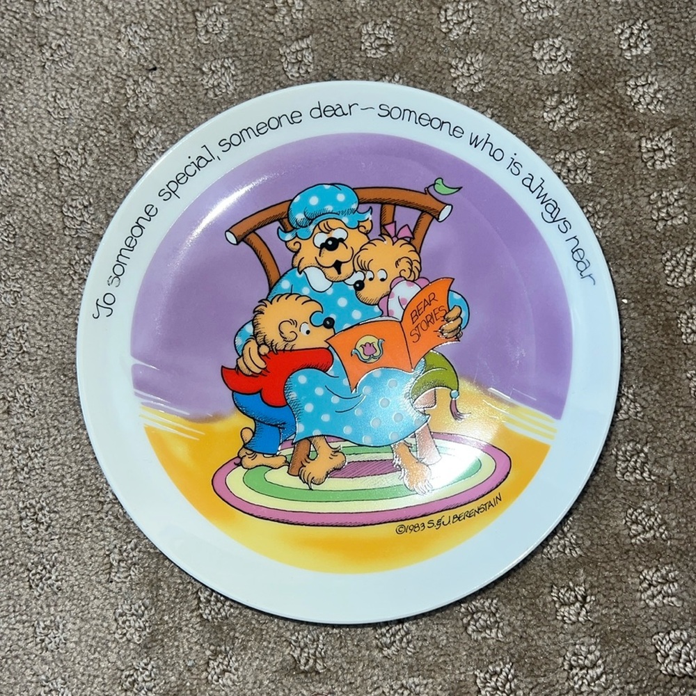 Vintage 1983 The Bernstein Bears Plate Limited Edition